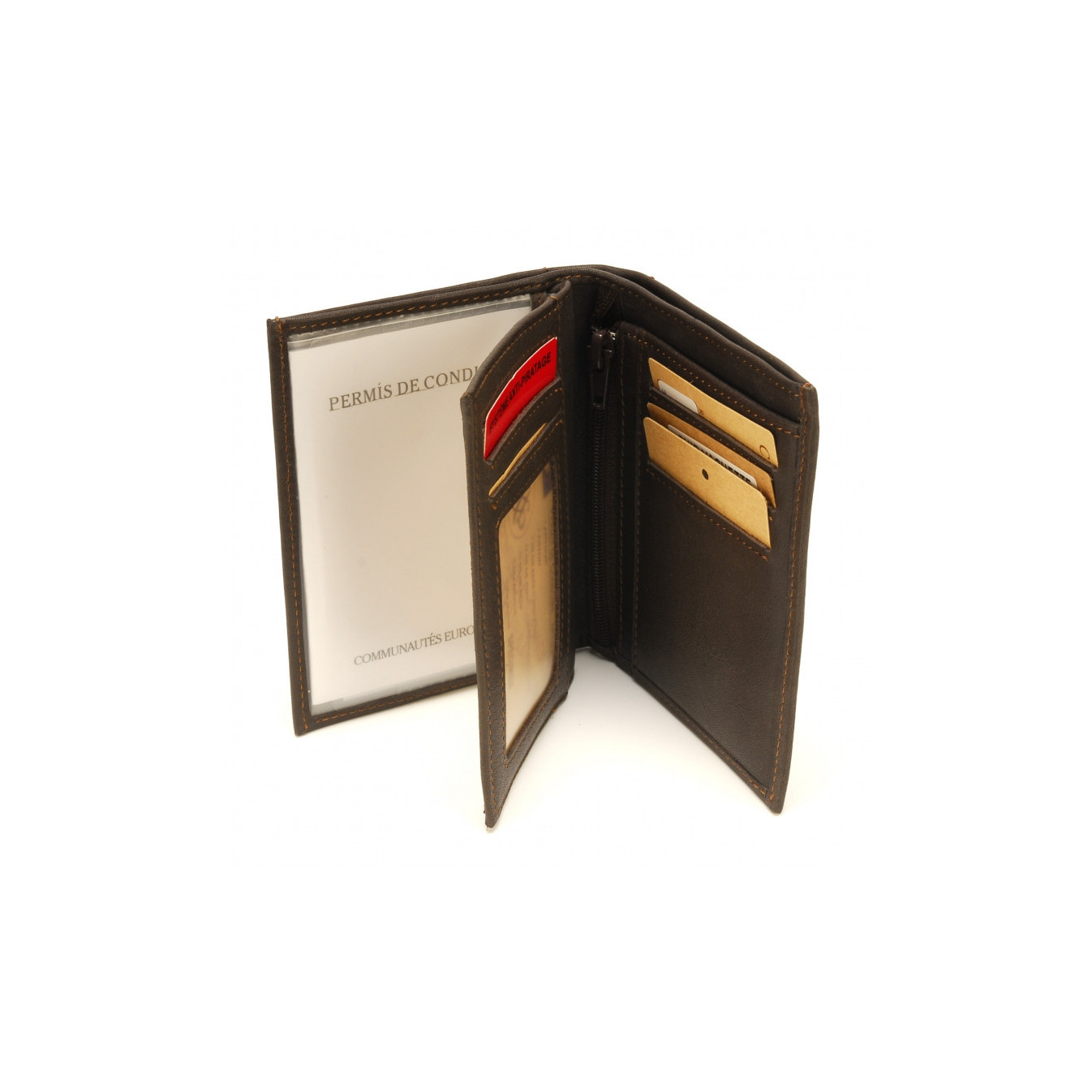 Arthur & Aston Johany Men's Saddle Brown Leather Wallet
