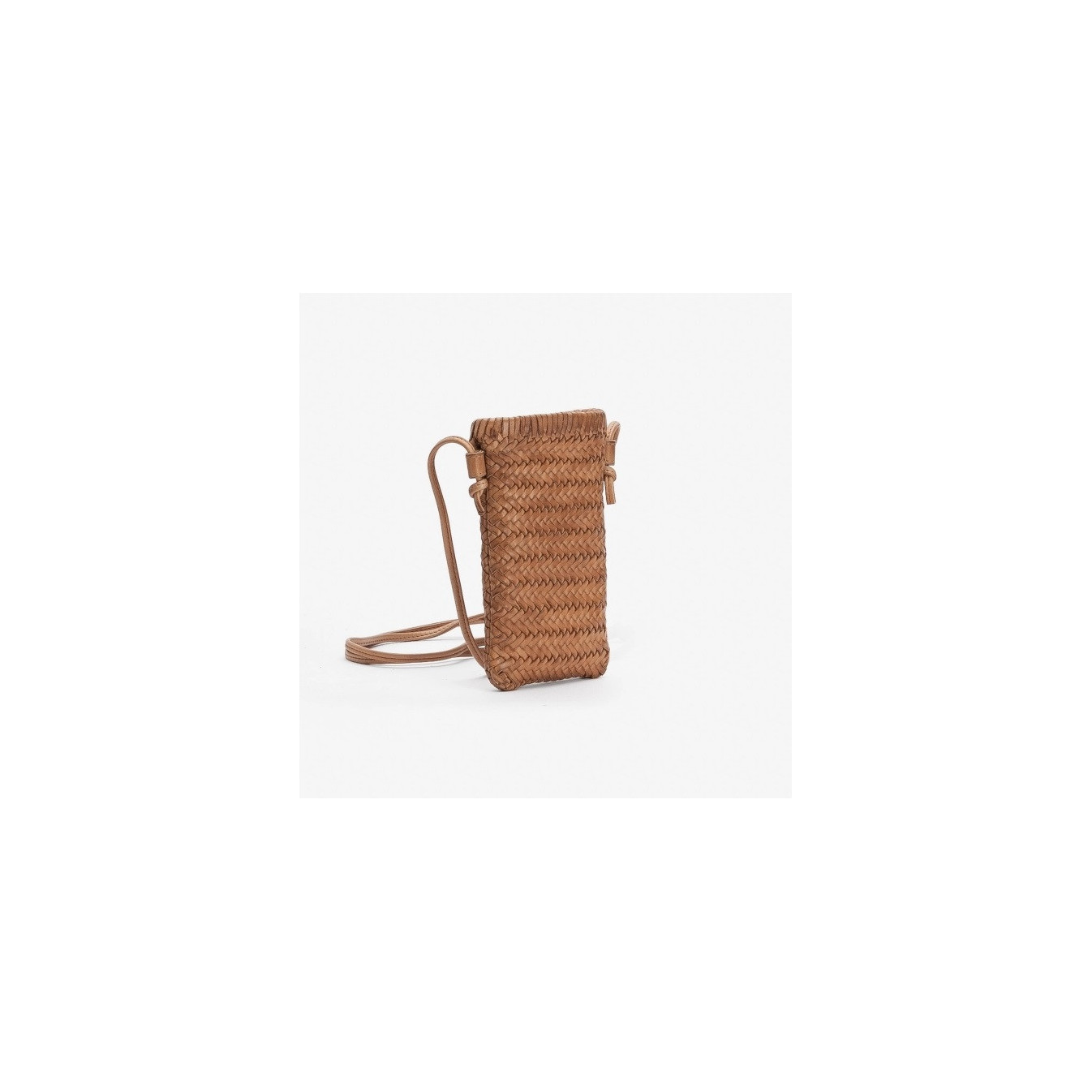 Biba Perkins Portable Pouch Woven Leather PER4L Camel