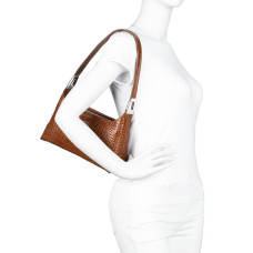 Lancaster Exotic Lizard Clutch Bag 426-87 Camel