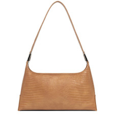 Lancaster Exotic Lezard Sac Baguette 426-87 Camel