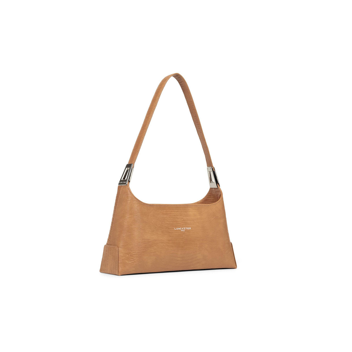 Lancaster Exotic Lezard Sac Baguette 426-87 Camel
