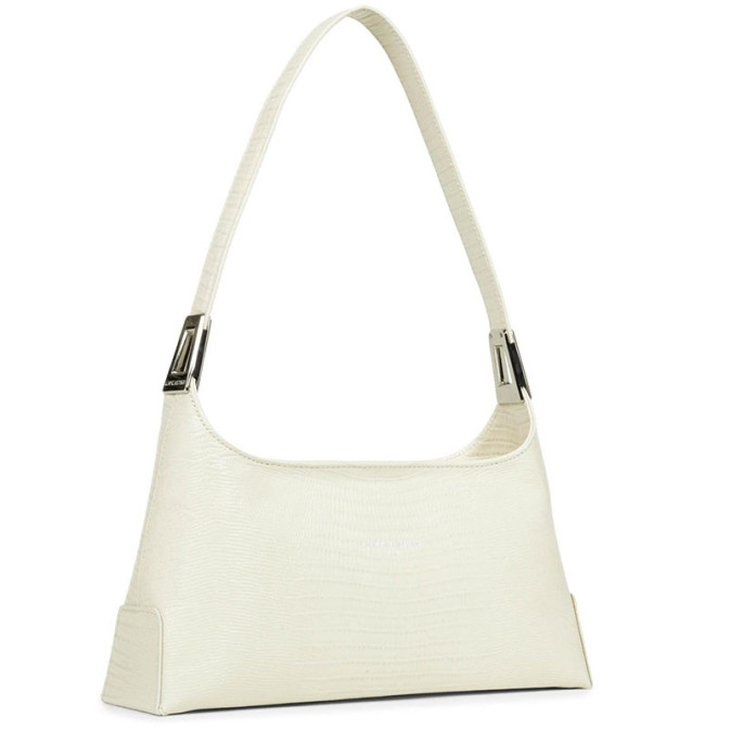 Lancaster Exotic Lezard Bag Baguette 426-87 Ecru