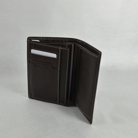 Serge Blanco Vancouver 3-Pocket Wallet VAN21019 Chocolate