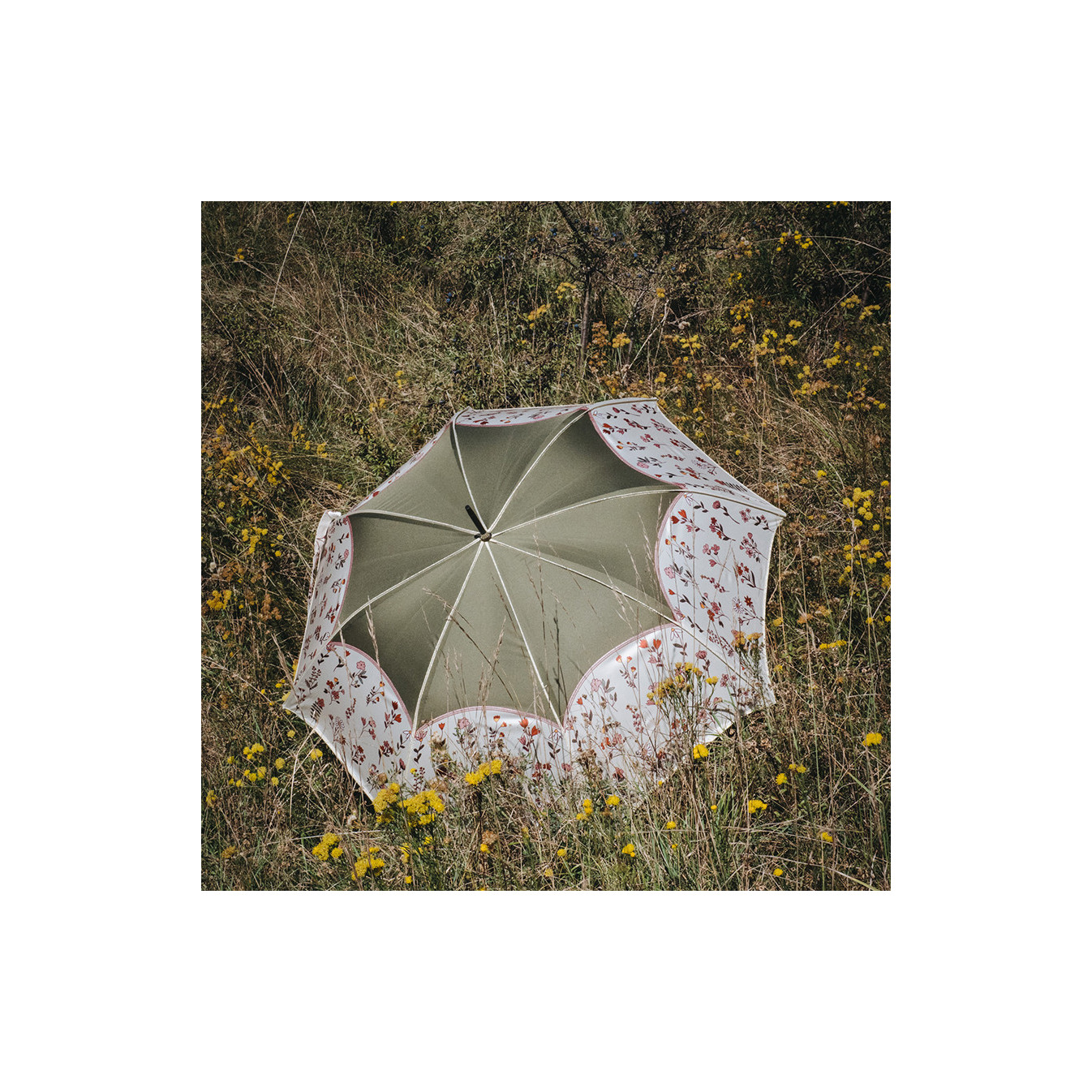 Piganiol Straight Umbrella Poetry Bohemian Neon Herbarium
