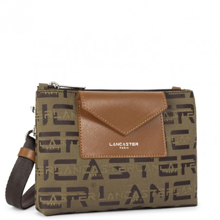 Lancaster Logo Kba Small Trotter Bag 508-56 Brown