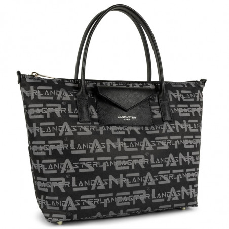 Lancaster Logo Kba Tote Bag 508-60 Black
