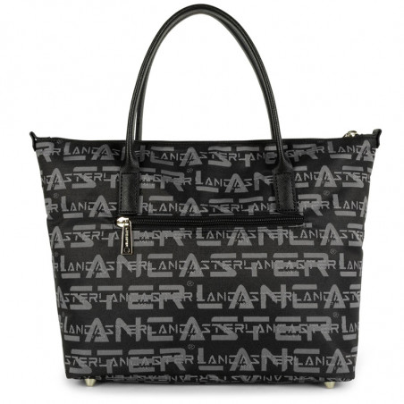 Lancaster Logo Kba Tote Bag 508-60 Black