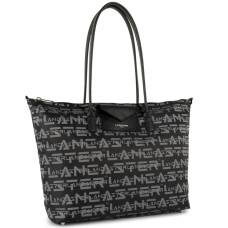 Lancaster Logo Kba Large Shoulder Tote Bag 508-62 Black