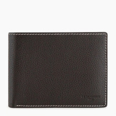 Le Tanneur Charles 2-Flap Wallet Grainy Leather Dusty Coffee