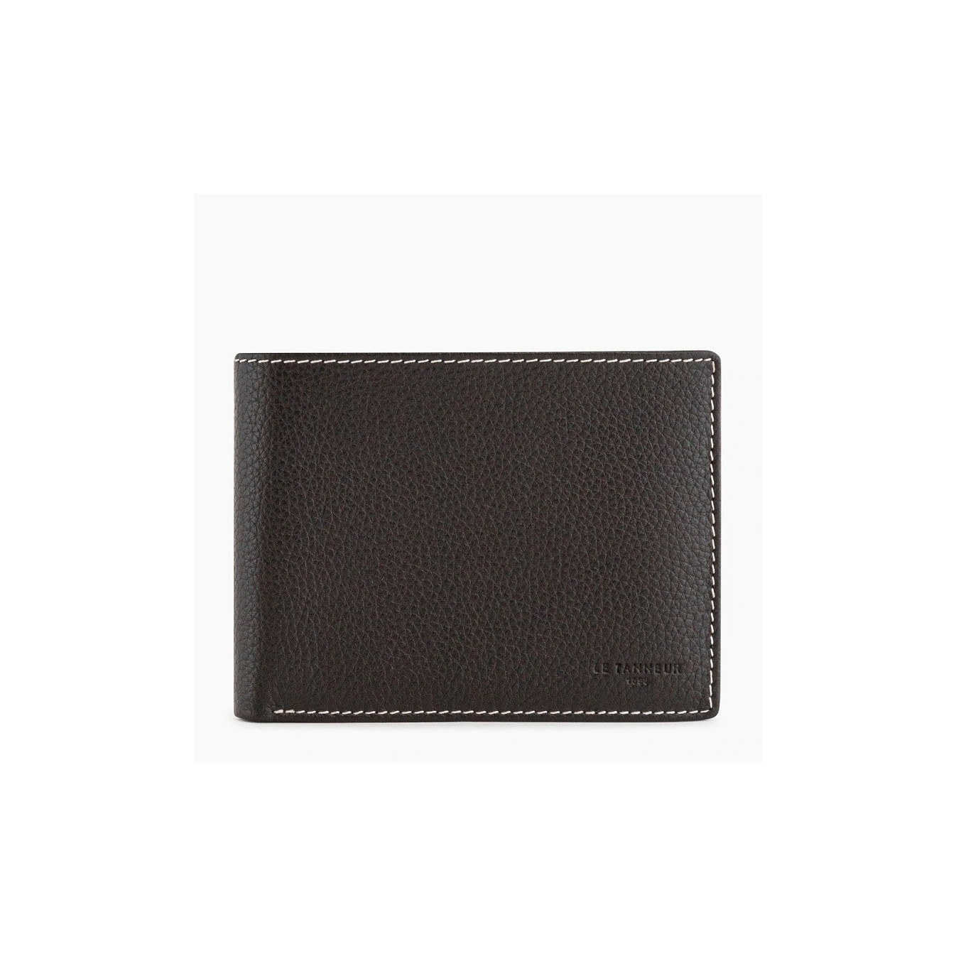 Le Tanneur Charles 2-Flap Wallet Grainy Leather Dusty Coffee