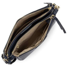 Lancaster Dune Double Pouch Bag 529-57 Navy Blue