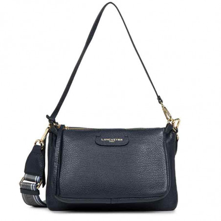 Lancaster Dune Double Pouch Bag 529-57 Navy Blue