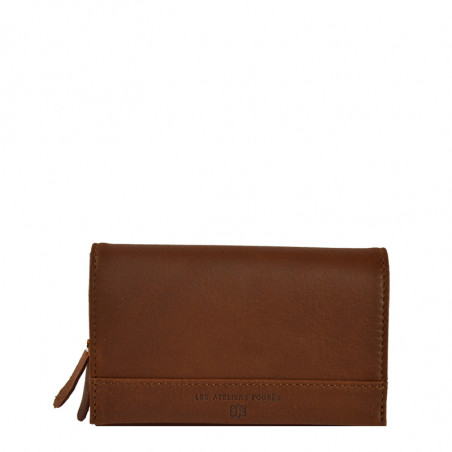 Les Ateliers Fourès Zippered B51 Fauve Wallet