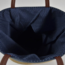 Le Voyage en Panier Cabas Champetre Denim Bag