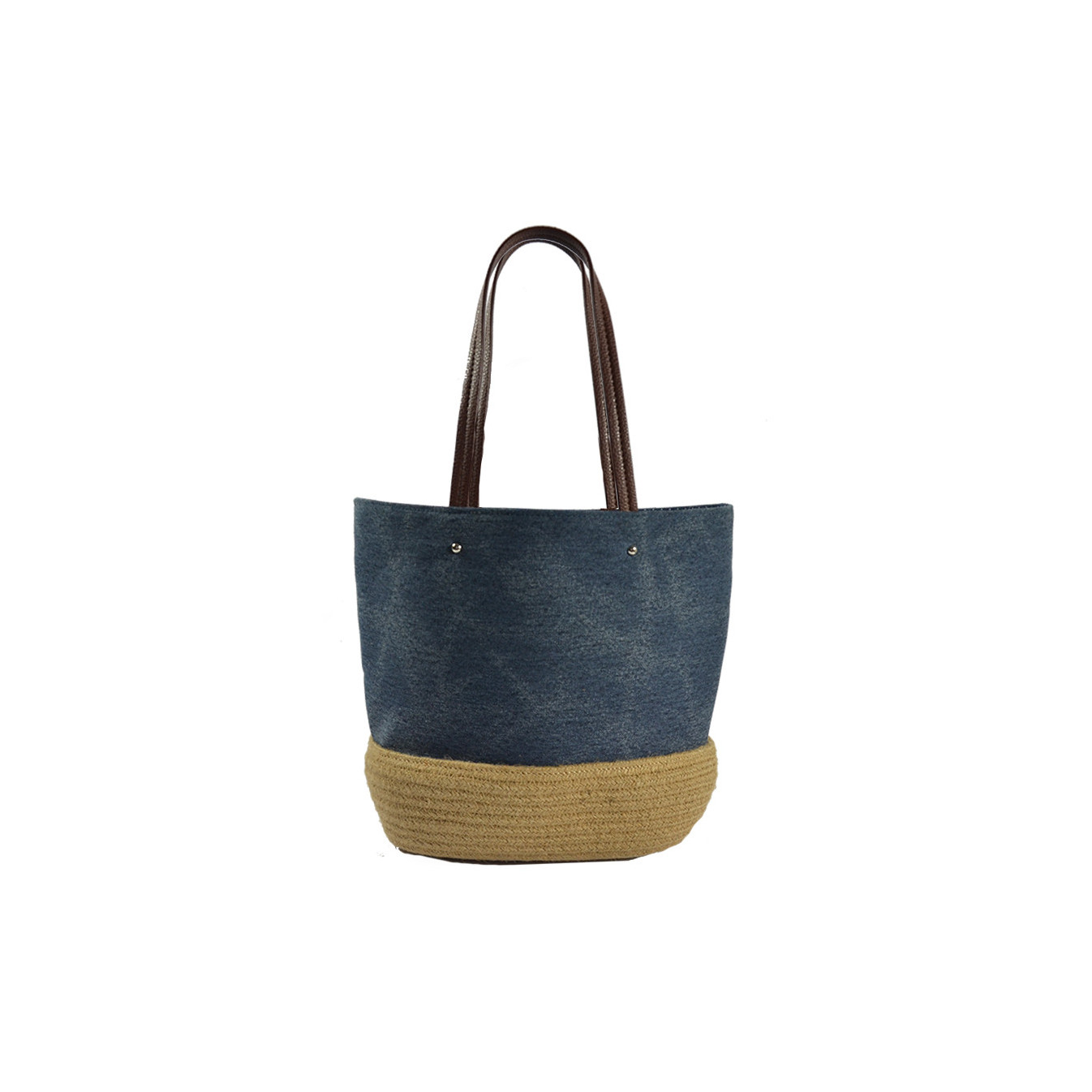 Le Voyage en Panier Cabas Champetre Denim Bag