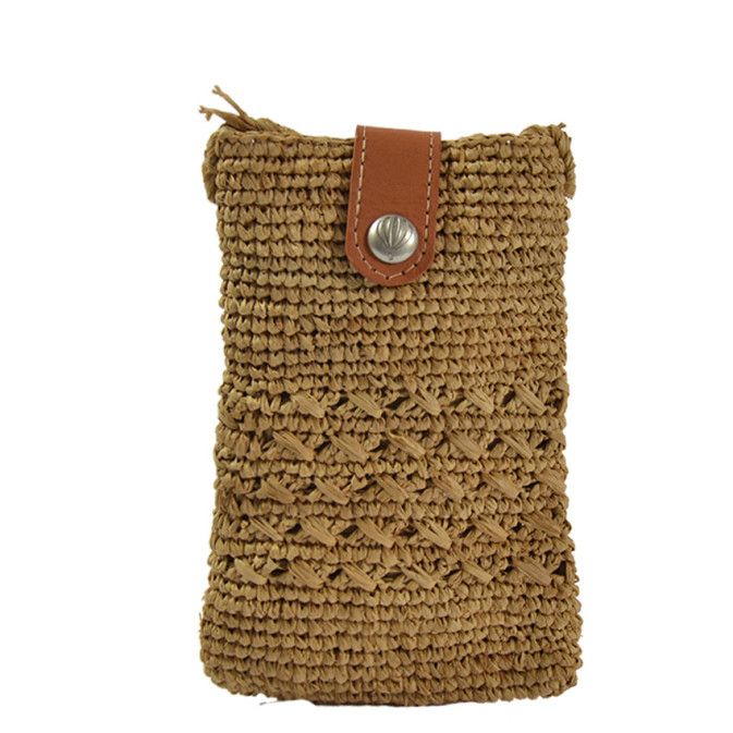 The Crochet Workshop Alloa Raffia Tea Smartphone Pouch