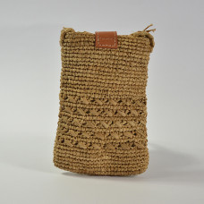 The Crochet Workshop Alloa Raffia Tea Smartphone Pouch
