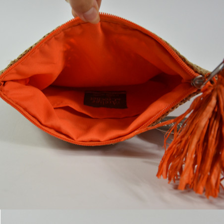 Avana Tea Orange Crochet Pouch by L'Atelier du Crochet