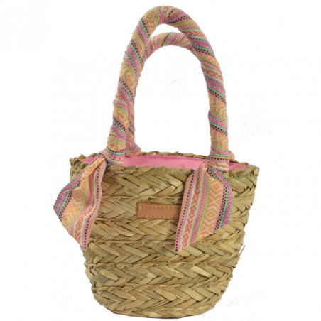 Le Voyage en Panier Mademoizelle Panier Enfant Foulard Orange Multico