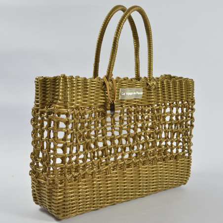 The Journey in Basket Scoubijoux Medium Bag Gold