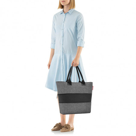 Reisenthel Shopper Extensible Porté Epaule Twist Silver