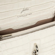 Lancaster Jodie Trotter Bag Made in France 422-28 Ecru Silver