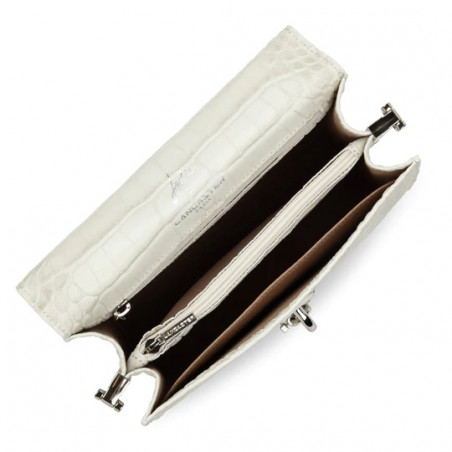 Lancaster Jodie Trotter Bag Made in France 422-28 Ecru Silver