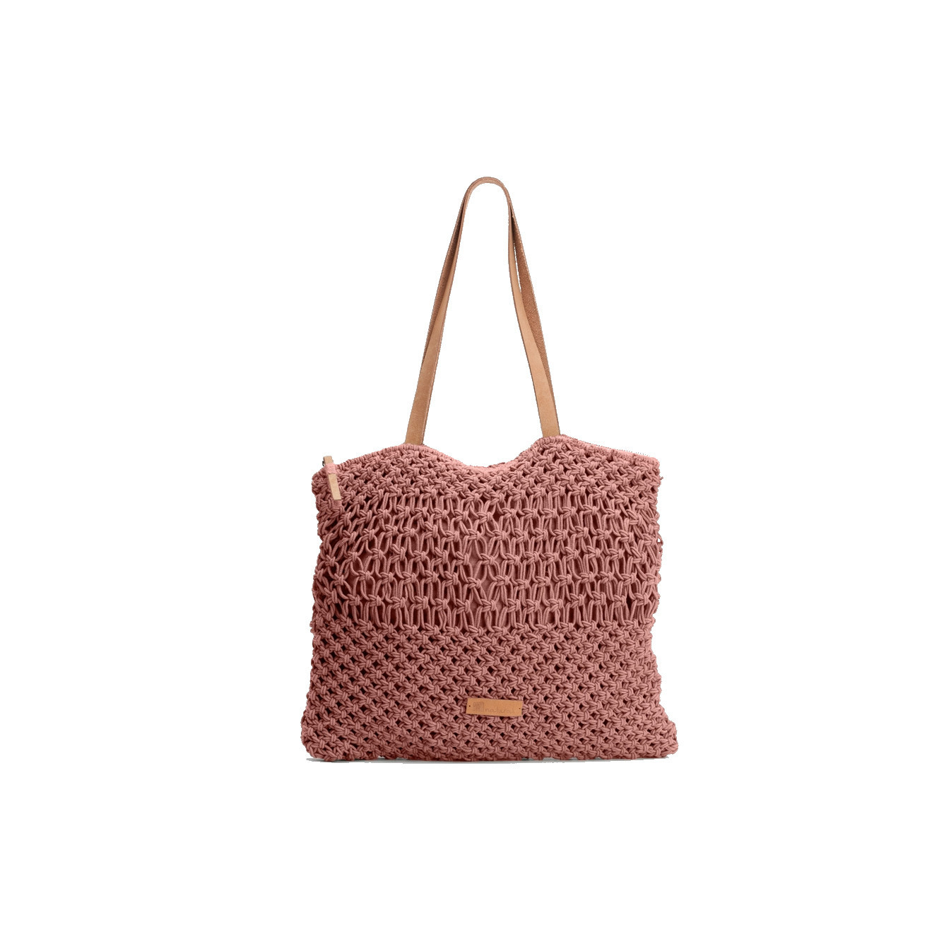 Biba Maldivas Macrame Shopper Bag Rosa