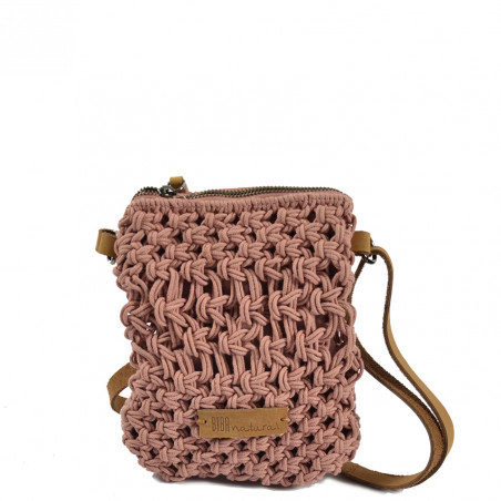 Biba Maldives Smartphone Pouch Macrame Pink