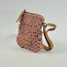 Biba Maldives Smartphone Pouch Macrame Pink