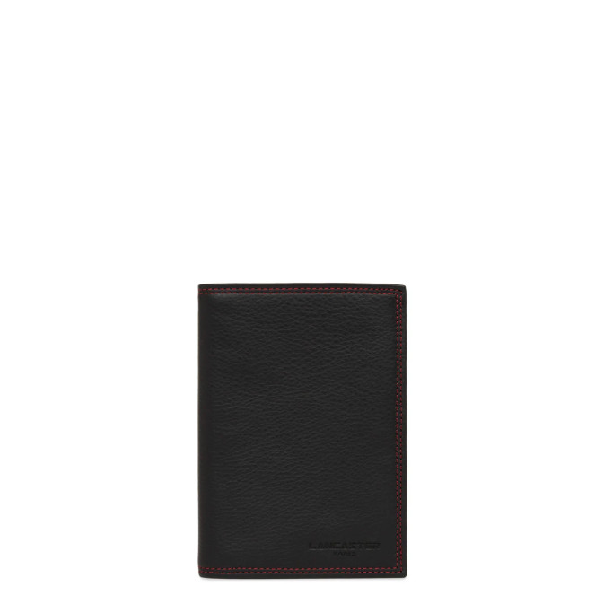 Lancaster Soft Vintage Men's Wallet 120-13 Black Red