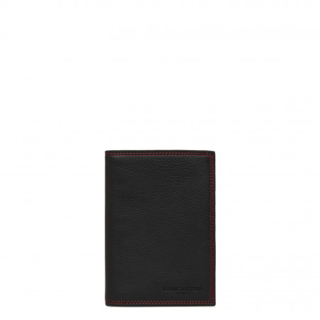 Lancaster Soft Vintage Men's Wallet 120-13 Black Red