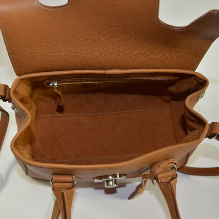 Berthille Mini Cortina Sac à Main Cuero ouvert
