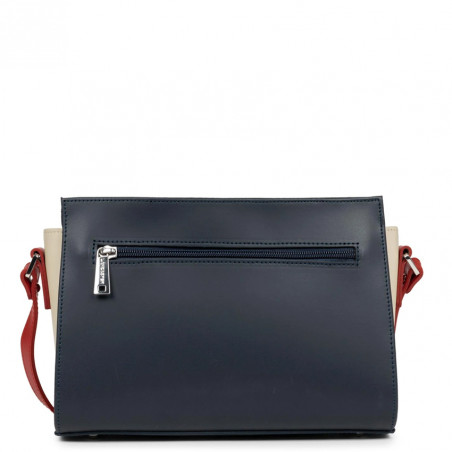 Lancaster Constance Crossbody 437-02 Navy Nude Light Red
