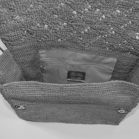 L'Atelier du Crochet Musetoa Raffia Red Satchel