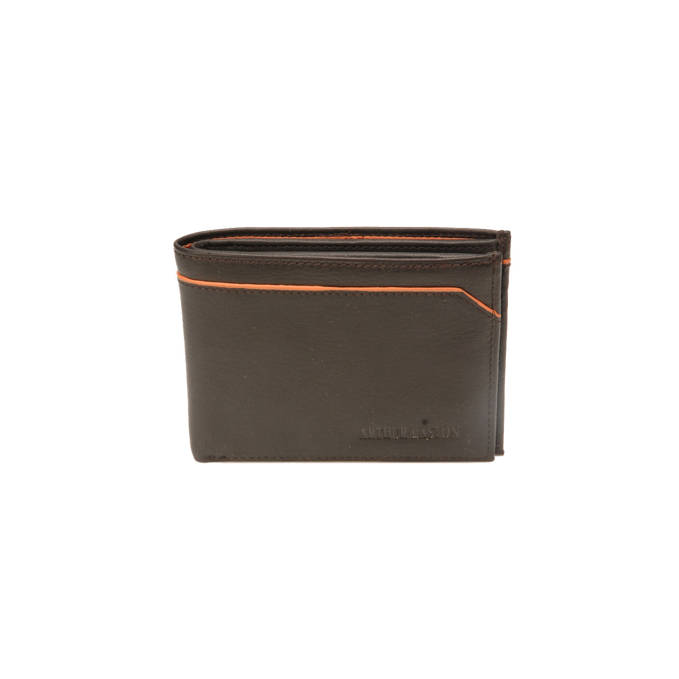 Arthur & Aston Ennis Italian Wallet Saddle Orange Leather