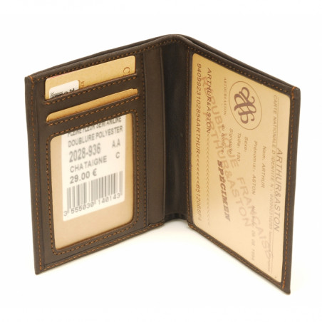 Arthur & Aston Johany Card Holder Chestnut Leather