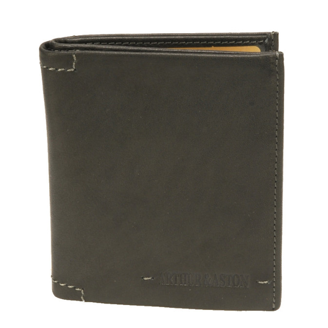 Arthur & Aston Johany Black Leather Card Holder
