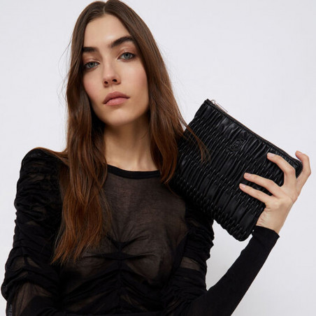 LIU.JO Pouch with Shoulder Strap Quilted E0449 Black