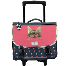 Pol Fox Reversible Trolley School Bag 38cm Wonder Fox Glitter