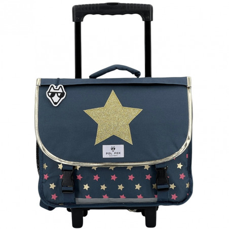 Pol Fox Reversible Trolley School Bag 38cm Wonder Fox Glitter