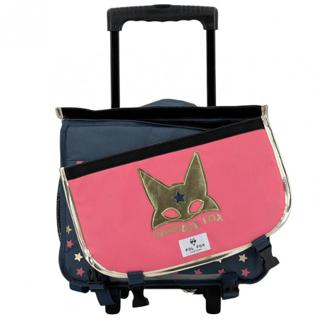 Pol Fox Reversible Trolley School Bag 38cm Wonder Fox Glitter