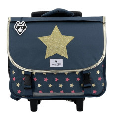 Pol Fox Reversible Trolley School Bag 38cm Wonder Fox Glitter