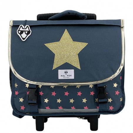 Pol Fox Reversible Trolley School Bag 38cm Wonder Fox Glitter