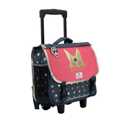 Pol Fox Reversible Trolley School Bag 38cm Wonder Fox Glitter
