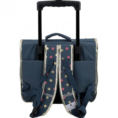 Pol Fox Reversible Trolley School Bag 38cm Wonder Fox Glitter