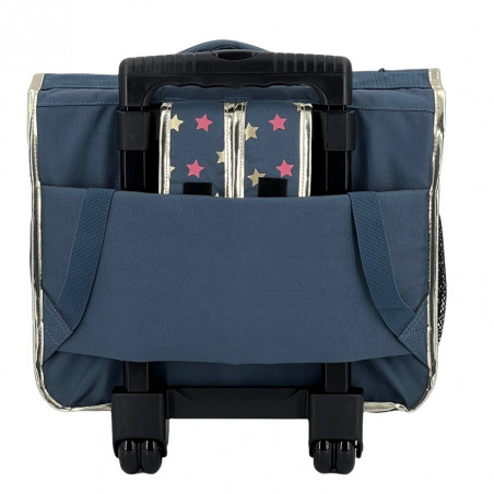 Pol Fox Reversible Trolley School Bag 38cm Wonder Fox Glitter