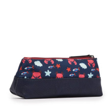 Chameleon Retro Navy Crab Pencil Case