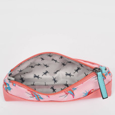 Chameleon Retro Pink Parrot Pencil Case