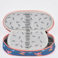 Chameleon Oval Retro Green Windmill Pencil Case